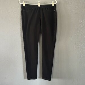 Hue Black Denim Jeggings Womens Size L